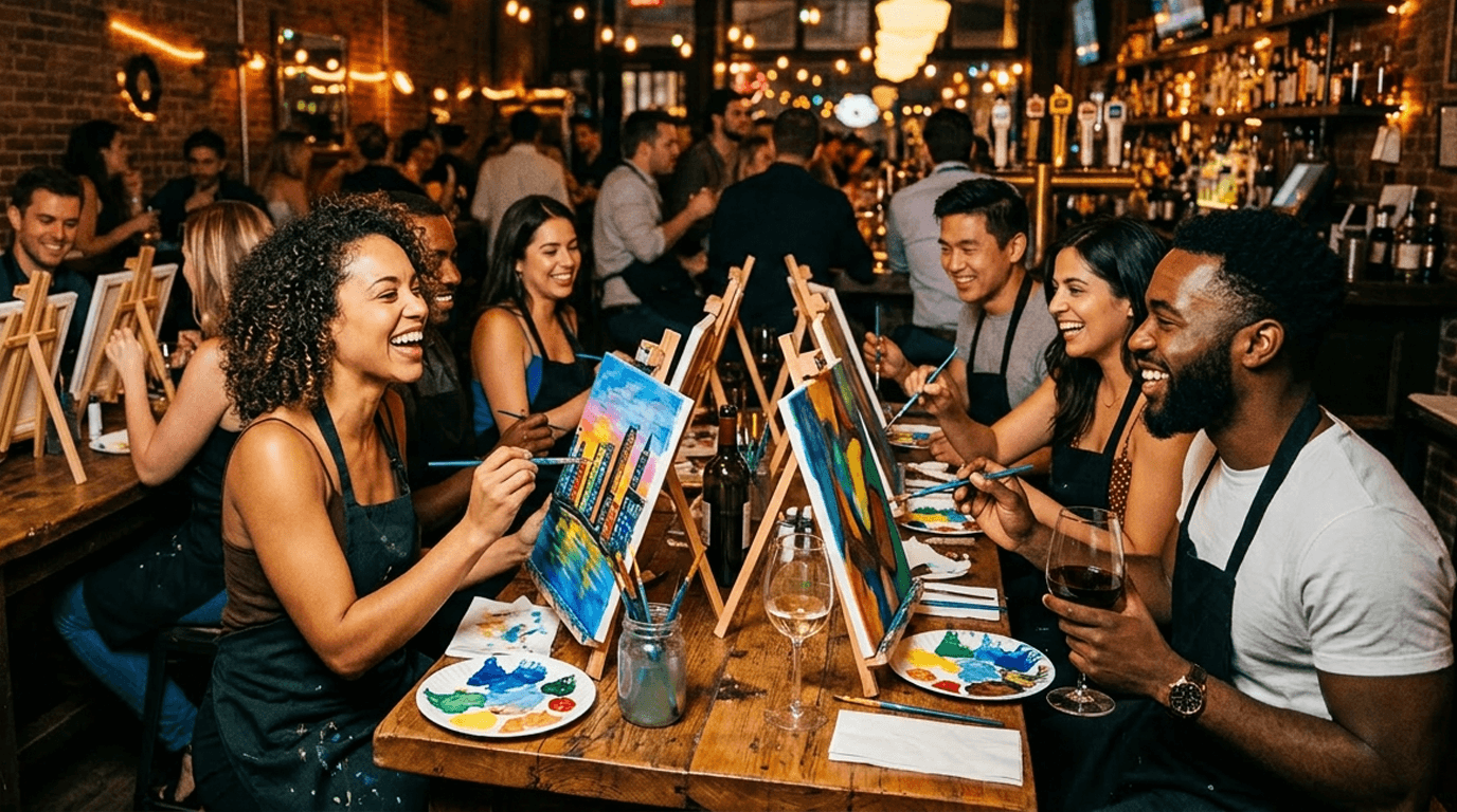 Paint Night at Cobblestones